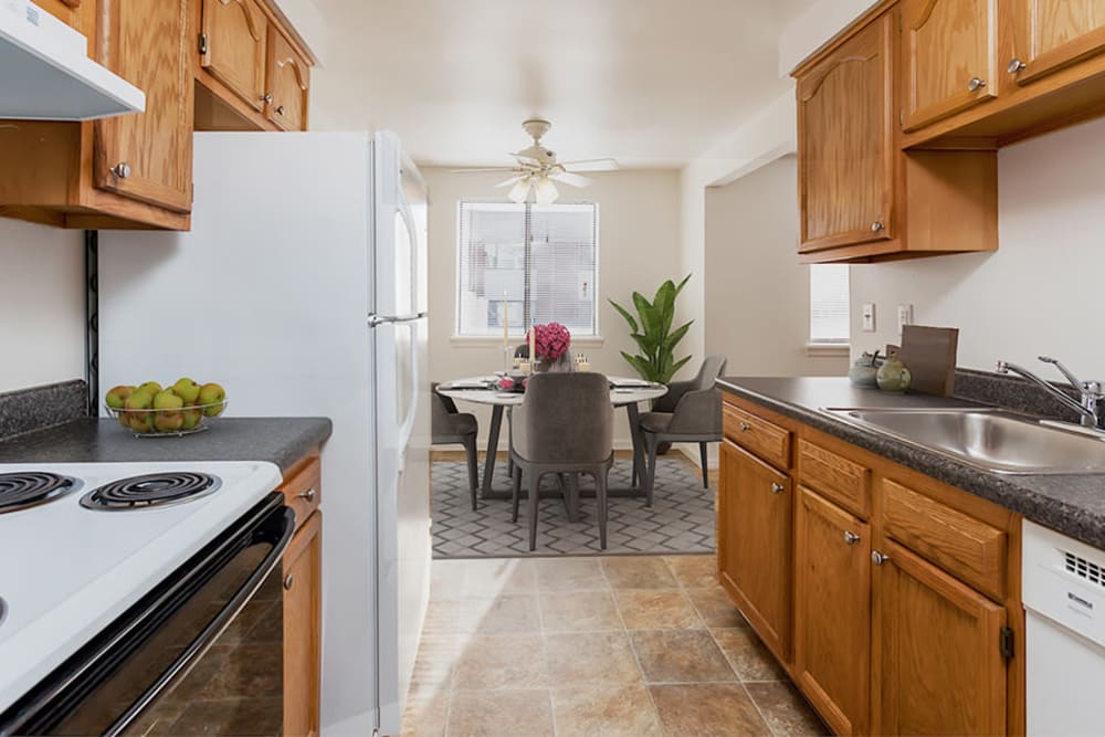 Kitchen at East Ridge Manor Apartments in Rochester, New York