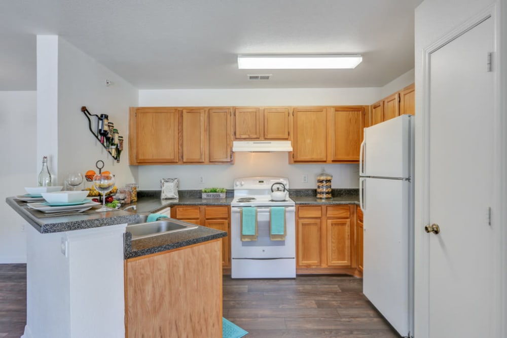 Kitchen at Apartments in Fort Collins, Colorado