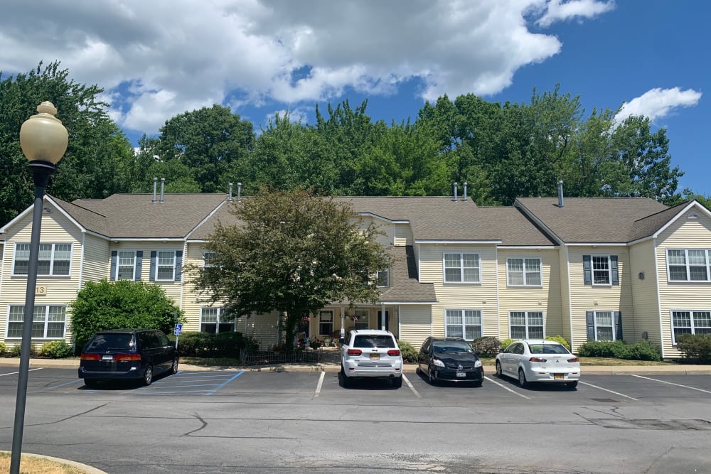 Parking at The Landings Apartments in Clifton Park, New York