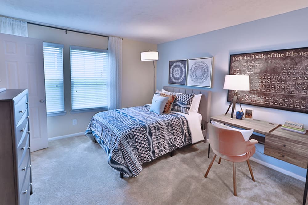Bedroom at Chase Lea Apartment Homes in Owings Mills, Maryland