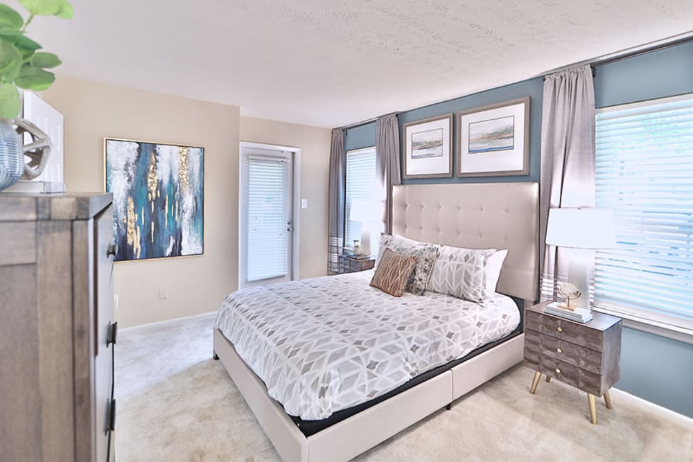 Spacious bedroom at Chase Lea Apartment Homes in Owings Mills, Maryland