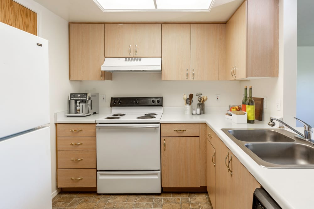 Kitchen at Lakeside Apartments in Wheaton, Illinois