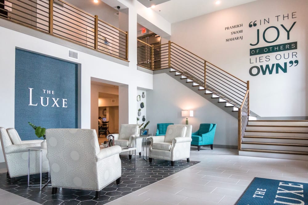 Lobby of The Luxe at Cedar Hill in Cedar Hill, Texas