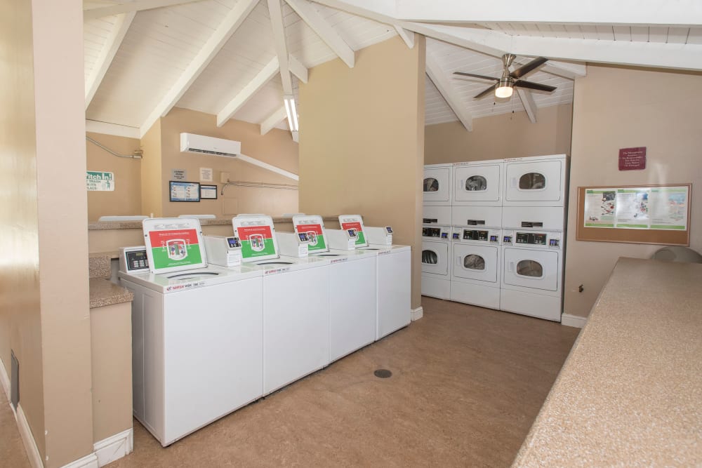 Onsite laundry facility at Villa Palms Apartment Homes in Livermore, California