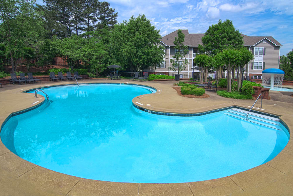 Resort-style swimming pool at Bellingham Apartment Homes in Marietta, Georgia