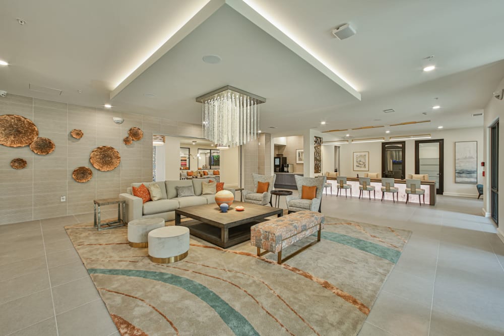 Resident lounge at Broadstone Toscano in Houston, Texas