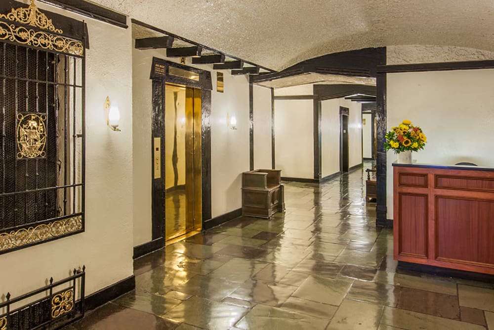 Front entrance to The Sutton Collection in New York, New York