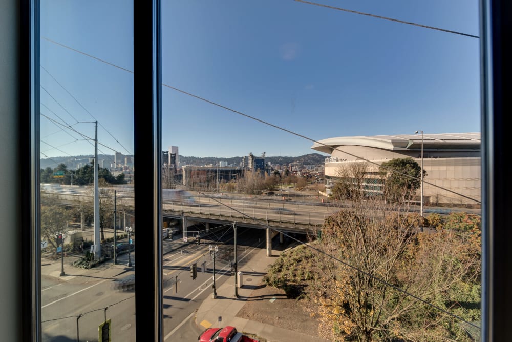 View of Portland, Oregon from a Milano apartment