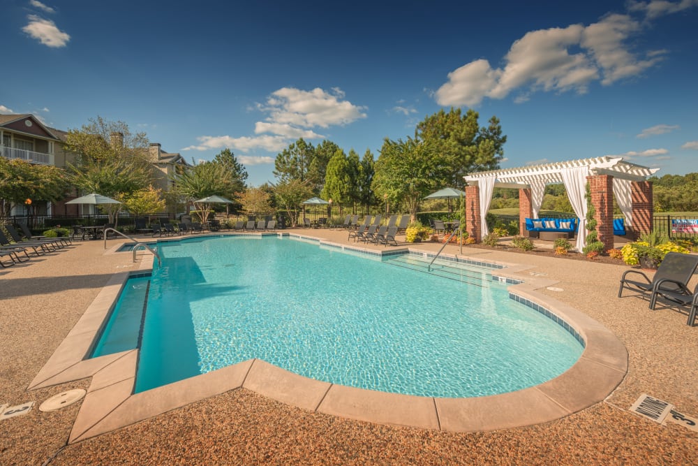 Sparkling pool at Preston View in Morrisville, North Carolina