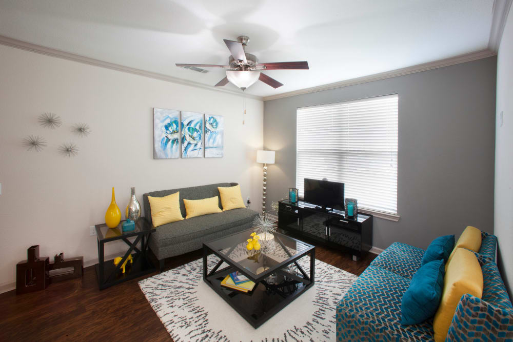 Living room at Olympus Katy Ranch in Katy, Texas