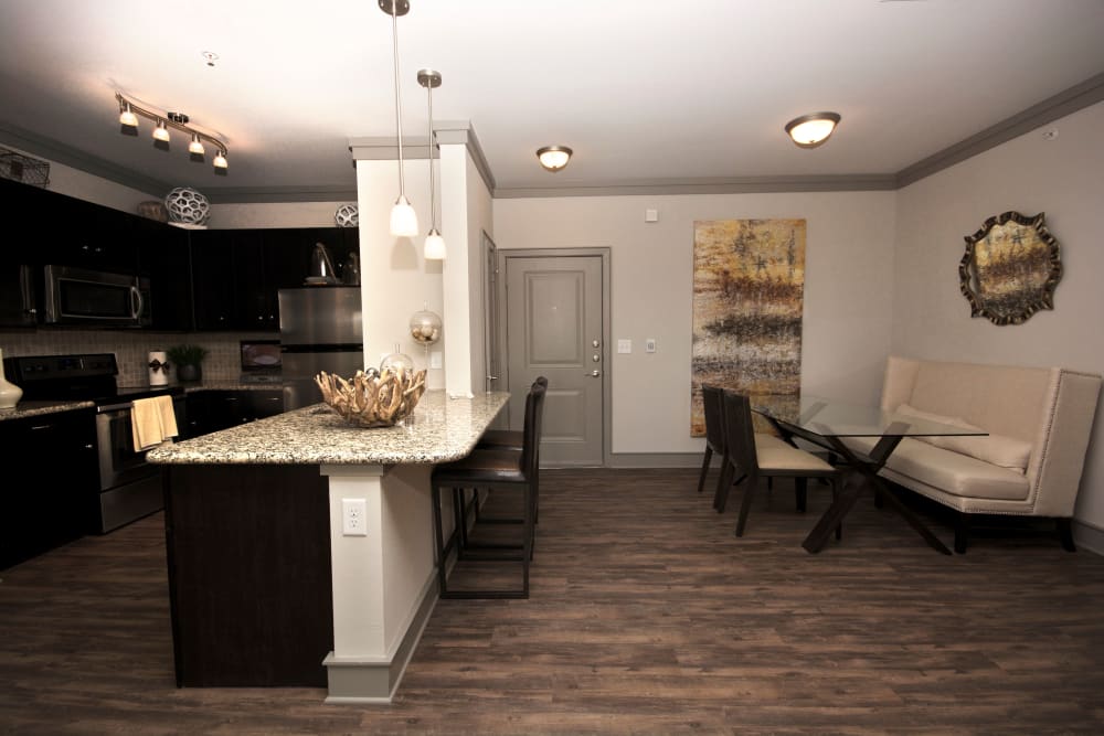 Model kitchen at The Sovereign in Fort Worth, Texas