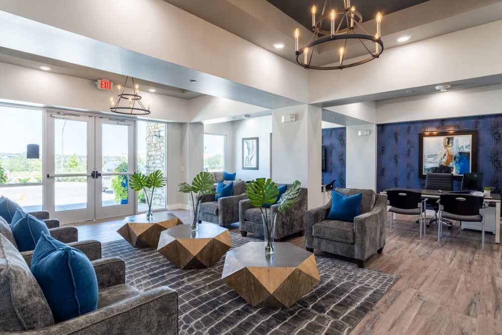 Leasing office at The Abbey at Sonterra in San Antonio, Texas