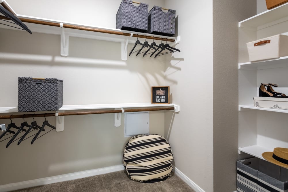Enjoy apartments with a walk-in closet at The Abbey at Sonterra in San Antonio, TX