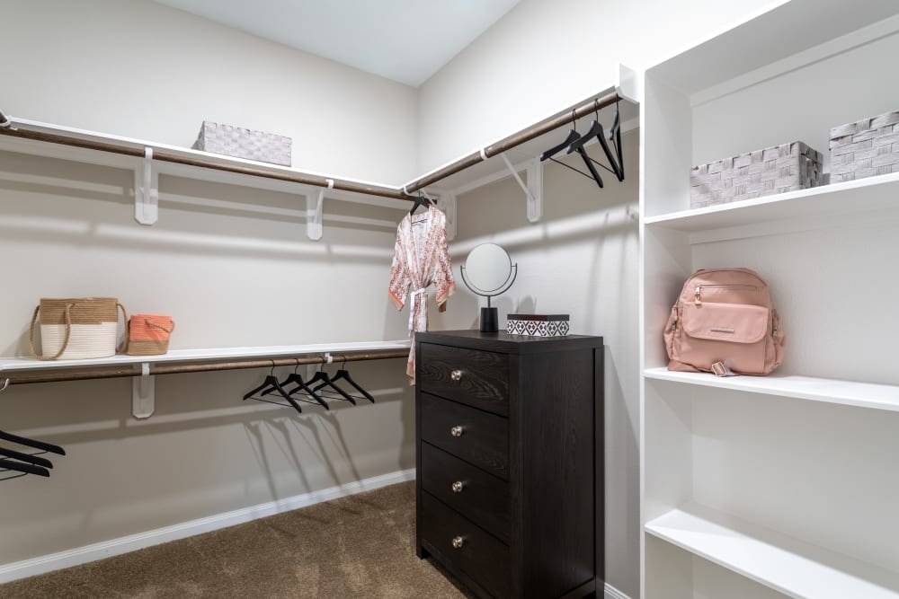 Enjoy apartments with a walk-in closet at The Abbey at Sonterra in San Antonio, Texas