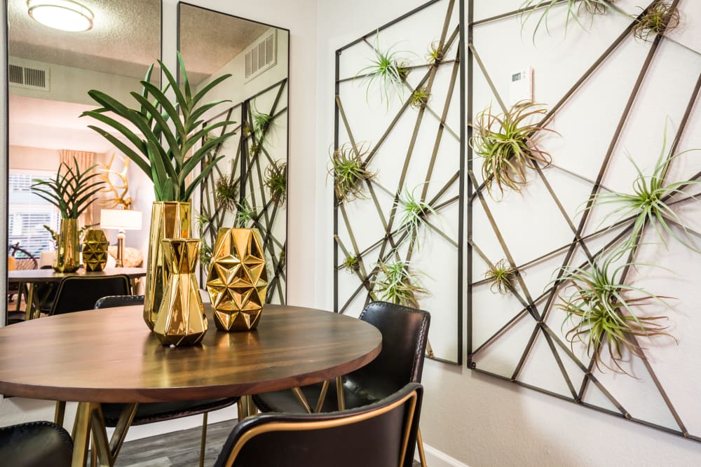 Wall art hung in dining space at 4127 Arcadia in Phoenix, Arizona