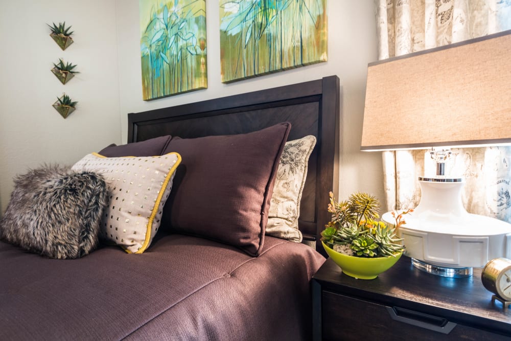 Comfortable bedroom with large window at 4127 Arcadia in Phoenix, Arizona