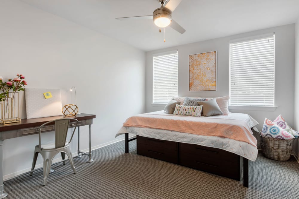 Bright, spacious bedroom at UNCOMMON Oxford in Oxford, Mississippi
