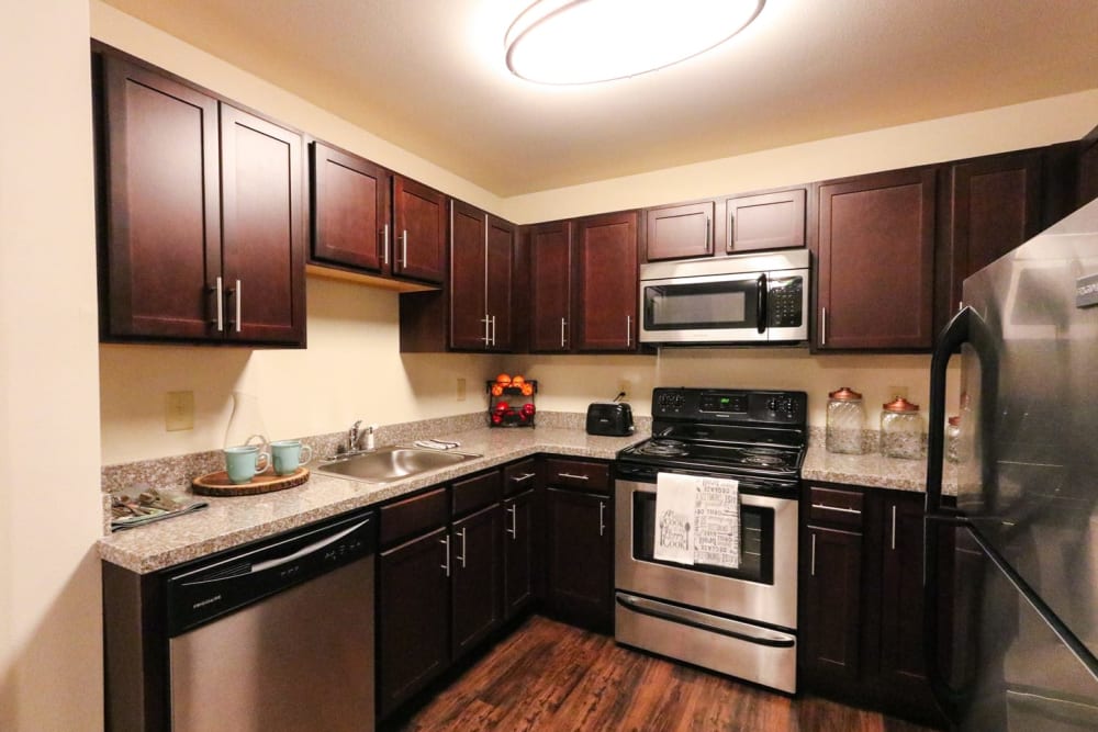 Full kitchen at Harmony at Waldorf in Waldorf, Maryland