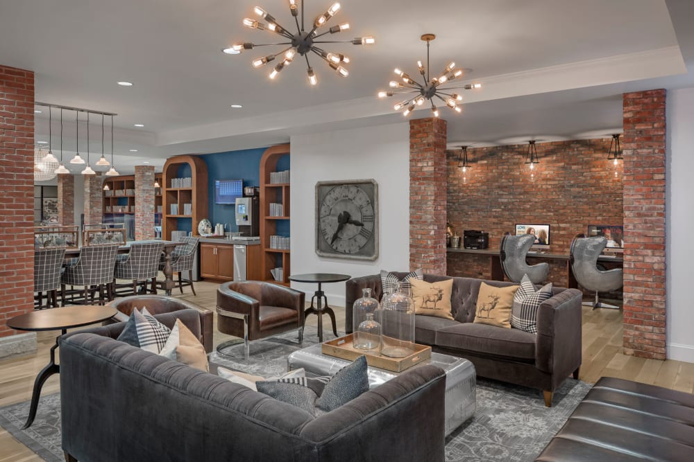 Clubhouse interior at Bradlee Danvers in Danvers, Massachusetts