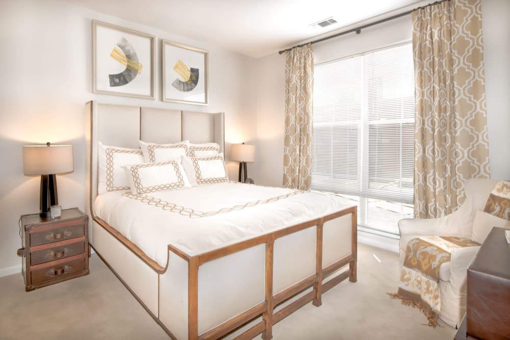 Spacious bedroom at The Royal Belmont in Belmont, Massachusetts