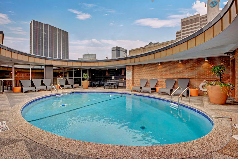Rooftop pool at Manor House in Dallas, Texas