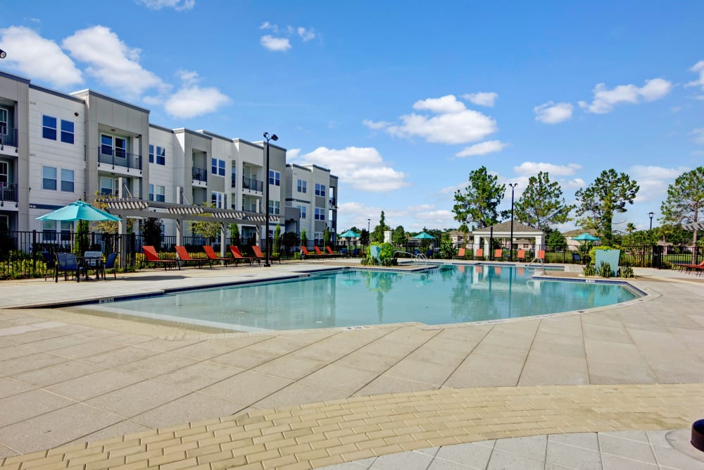 Community pool at Linden on the GreeneWay in Orlando, Florida