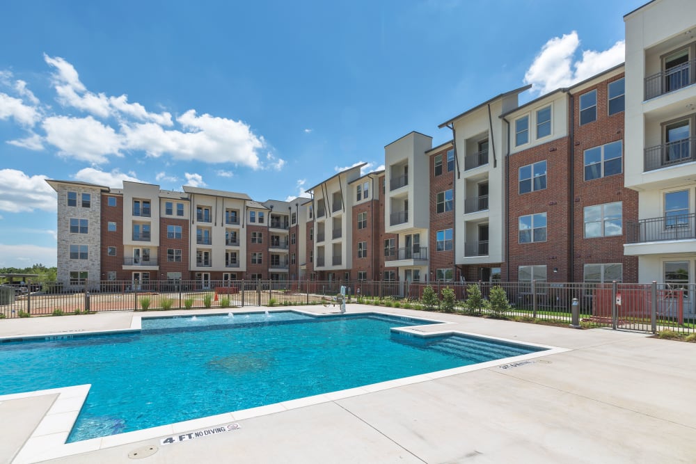 Swimming pool at The Luxe at Cedar Hill in Cedar Hill, Texas