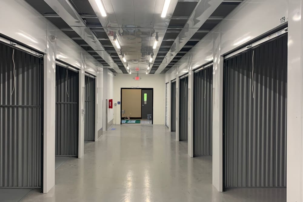 Interior storage units at Superior Self Storage in El Dorado Hills, California