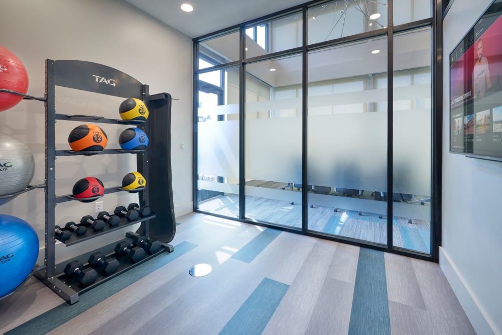 Fitness On Demand Room at Strata Apartments in Denver, Colorado