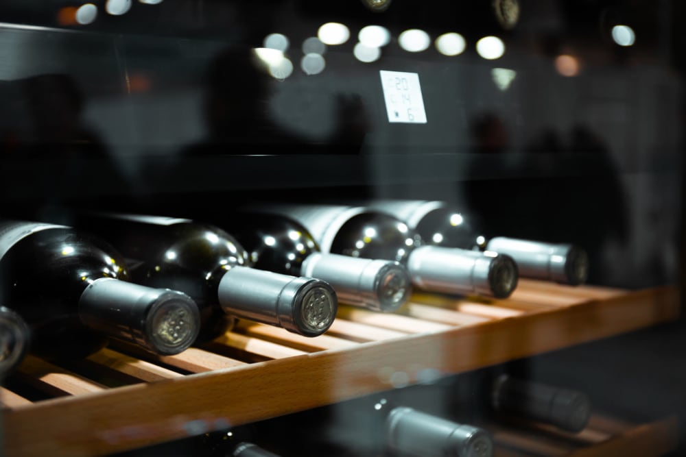 Wine bottles at Storage Star Napa in Napa, California