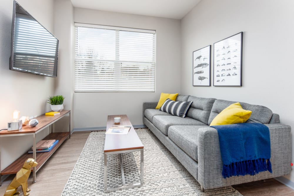 Spacious living space at evolve on Main in Pullman, Washington