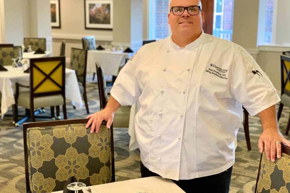 Delicious meals prepared by a chef at Harmony at Brookberry Farm in Winston-Salem, North Carolina