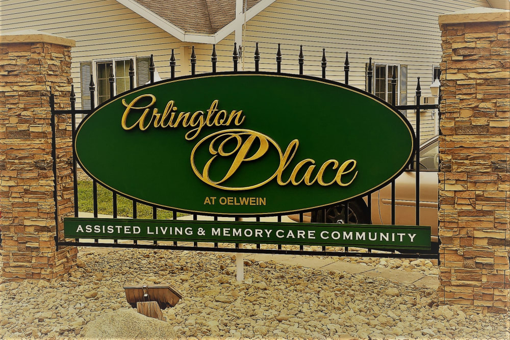 Signage outside of Arlington Place Oelwein in Oelwein, Iowa