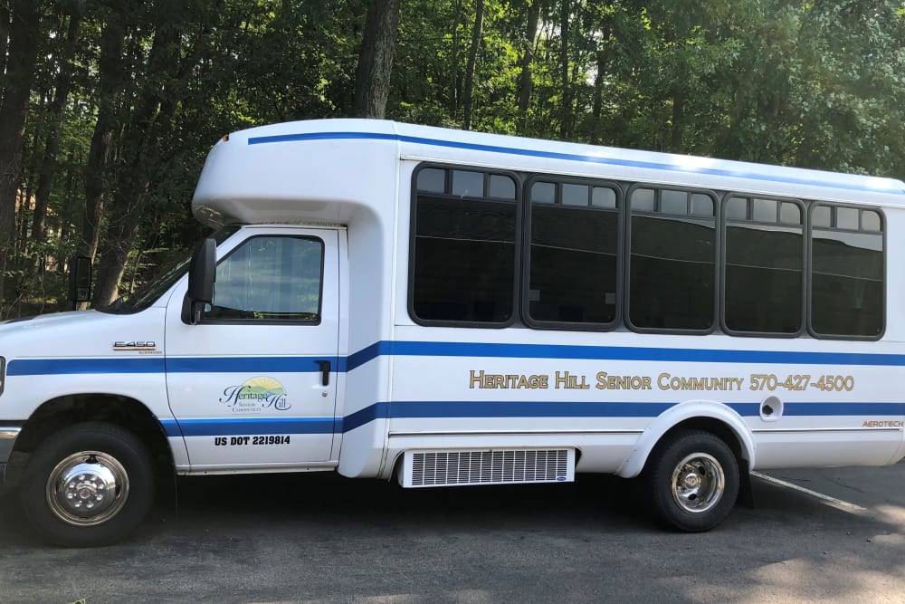 Van transport for residents at Heritage Hill Senior Community in Weatherly, Pennsylvania