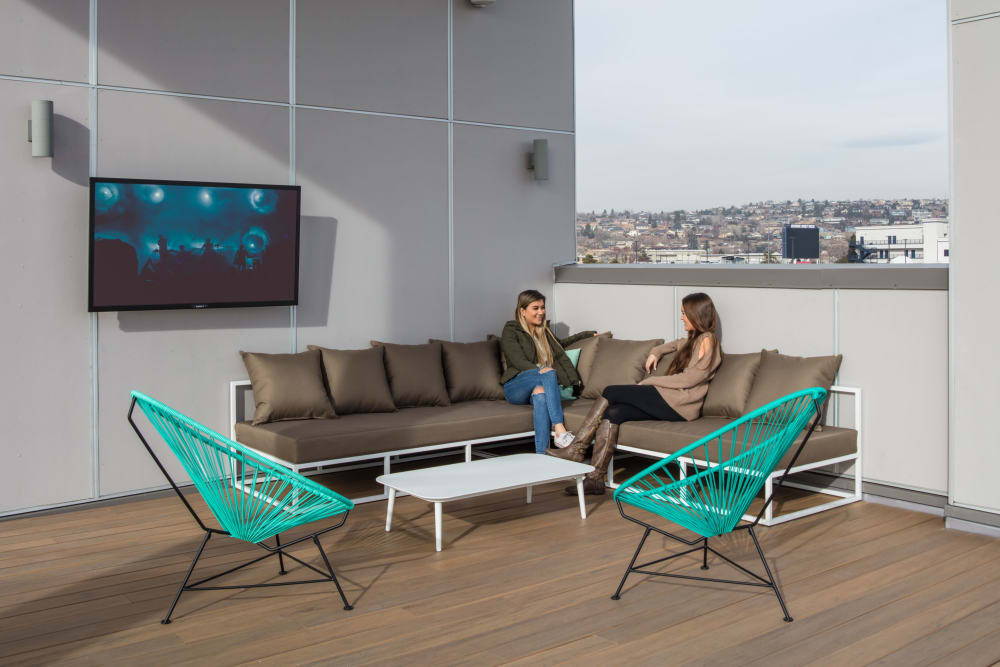 Cozy outdoor lounge at IDENTITY Reno in Reno, Nevada