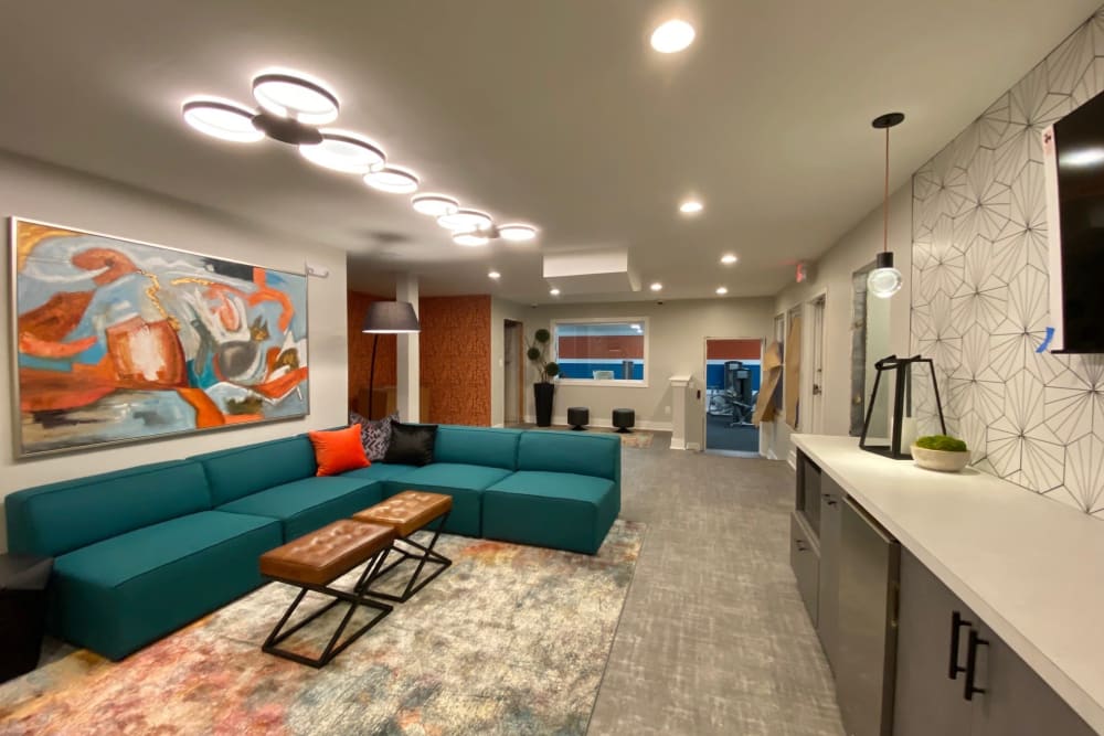 Game Room at Abbotts Run Apartments in Alexandria, Virginia.