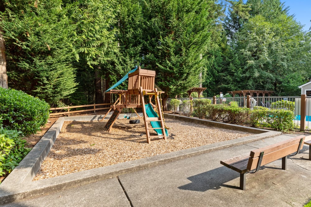 The playground at Wildreed Apartments in Everett, Washington