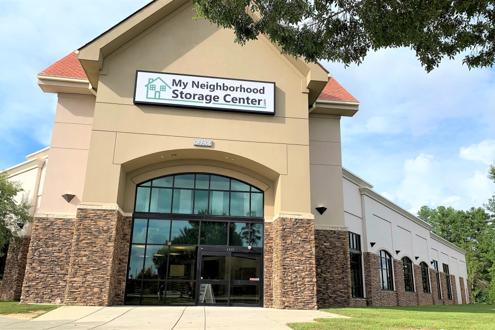 Front entry to My Neighborhood Storage Center in Raleigh, North Carolina