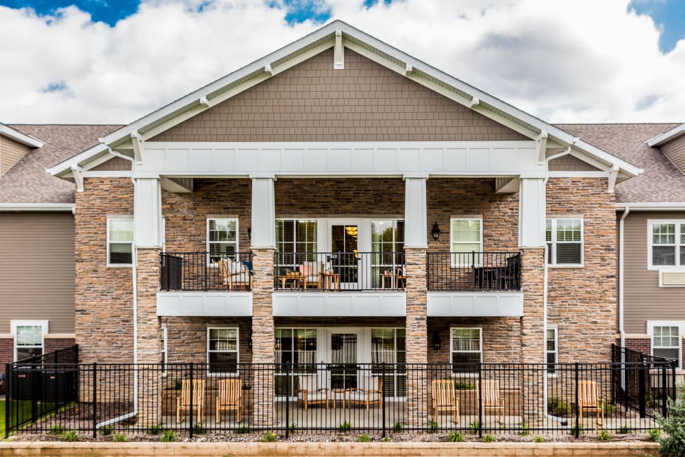 Fenced, 2 story community at Edencrest at Beaverdale in Des Moines, Iowa