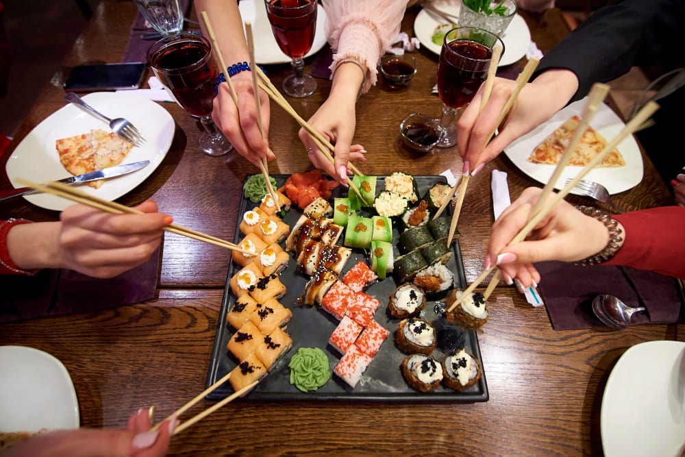 Delicious sushi from a local restaurant in Philadelphia, Pennsylvania near The Link University City