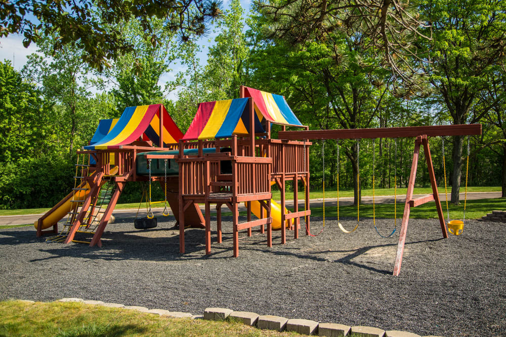 Childrens playplace at Aldingbrooke in West Bloomfield, Michigan