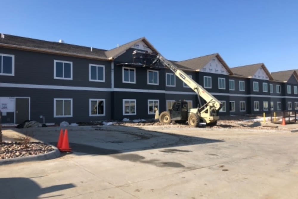 Side view of building at RiverView Ridge in Rock Valley, Iowa
