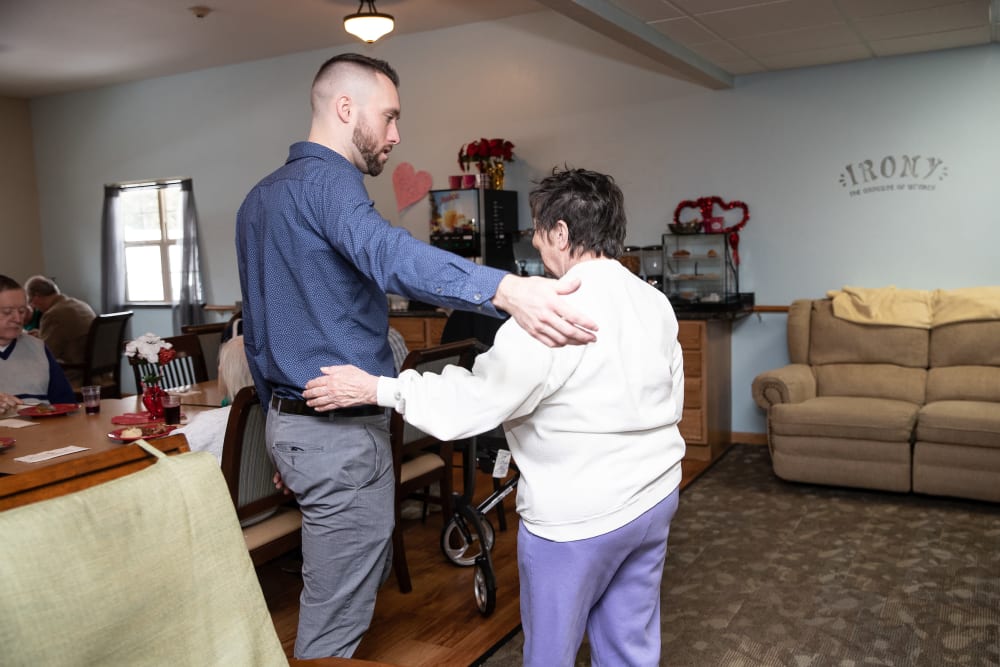 Son and Resident at Parker Place in Parkersburg, Iowa