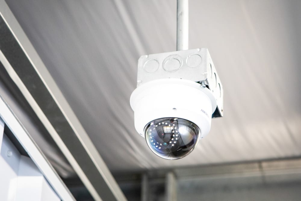 Camera for video surveillance at AAA Self Storage at Strickland Ct in Jamestown, North Carolina