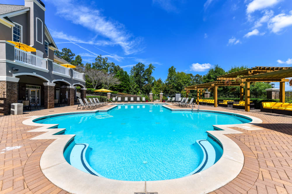 Resort-style swimming pool at 860 South in Stockbridge, Georgia