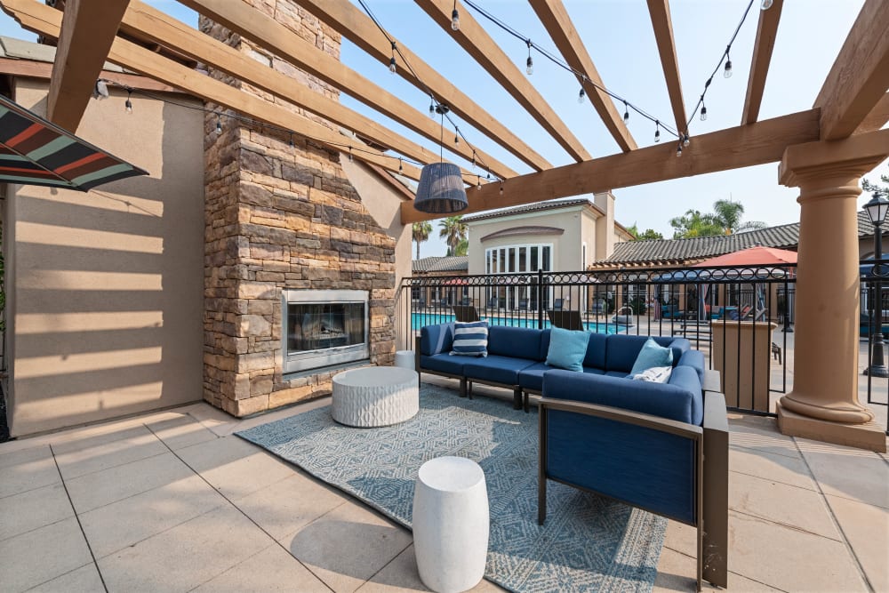 Outdoor grilling station for community members at Sofi Shadowridge in Vista, California