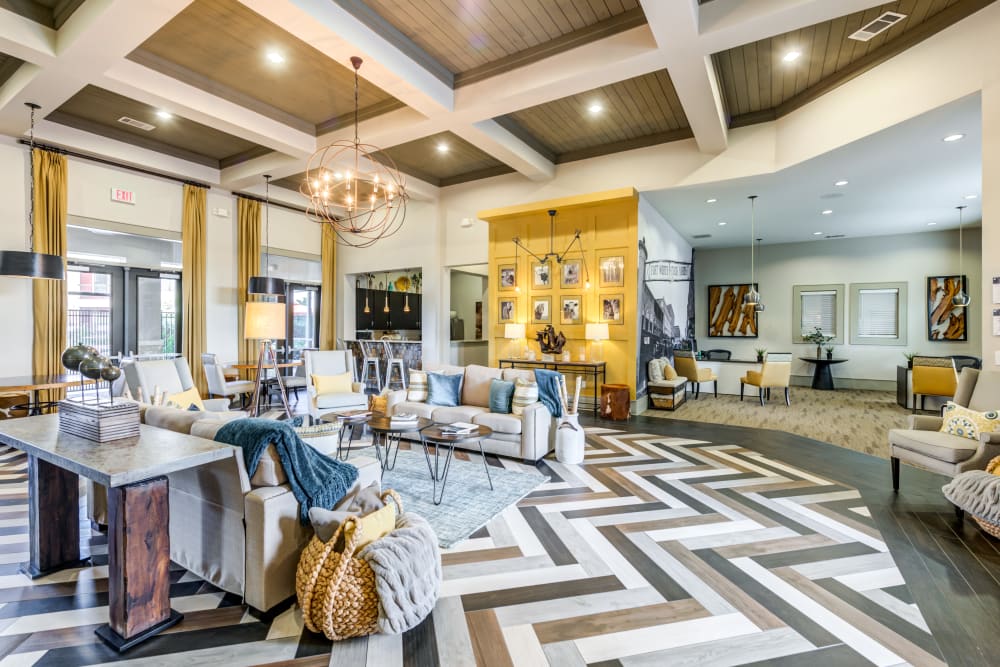 Clubhouse interior at The Sovereign in Fort Worth, Texas