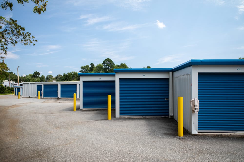 outdoor parking for units at AAA Self Storage at E Swathmore Ave in High Point, North Carolina
