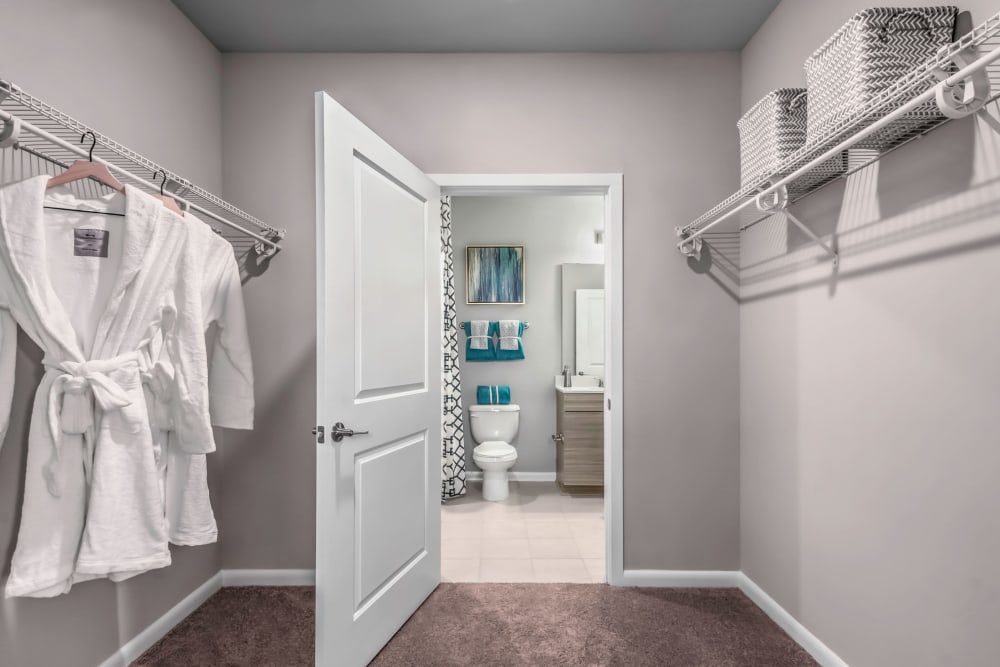 Large walk-in closet at The Palmer in Charlotte, North Carolina