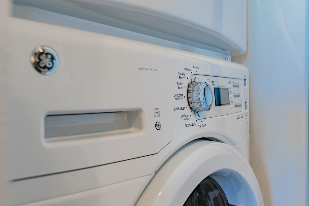 In-unit washer and dryer at Acqua Apartments in Portland, Oregon